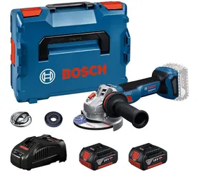 BOSCH GWS18V-11 / Aku úhlová bruska / 18V / 125 mm / 2x 5.0Ah / kufr