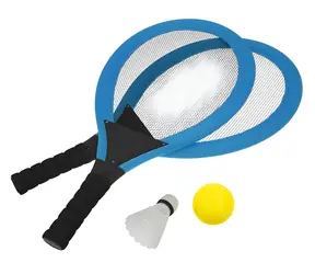 RULYT Líný tenis set modrý / 2× raketa / míček / košíček