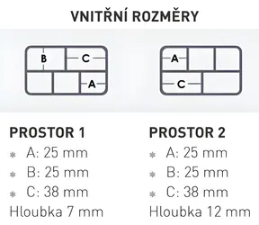 VERSUS Krabička VS 355SD / Rybářské potřeby / 9,7 × 6,4 × 2,5 cm