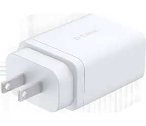 D-Link DCP-651 bílá / Síťová nabíječka / GaN / 65W / 2x USB-C / 1x USB-A / PD