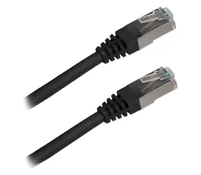 XtendLan Cat5e FTP 0,5m černý / Patch kabel / RJ45