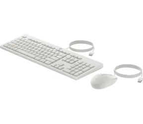 HP 225 bílá / Drátový set klávesnice a myši / USB-A / 1200 dpi