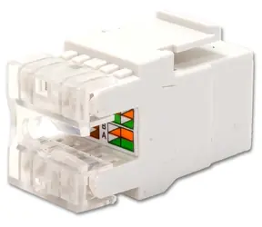 XtendLan Keystone jack RJ45 / Konektor LAN / CAT5e UTP / 180° / narážení zezadu