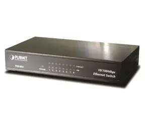 Planet FSD-803 / Switch / 8x 10/100 / Desktop / Kov / Fanless