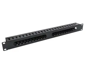 XtendLan 1U 4,0×4,5cm / Vyvazovací panel / Celokovový s krytem / 19" rack