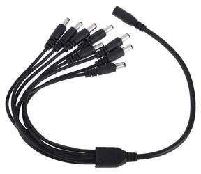 XtendLan Napájecí rozbočovač 1:8 / Napájecí rozbočovač / DC jack 2,1mm / kabel 2mm/0,3mm