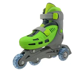 TRISKATE Basic zelené vel. S (31-34) / Dětské kolečkové brusle / 4 kolečka / PVC 64x24 mm