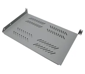 XtendLan 280mm šedá / Police do racku / univerzál / 1U / 25kg nosnost