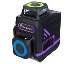 Ermenrich LV60 PRO fialový / Křížový laser / zelený laser / dosah 30 m / 12 čar