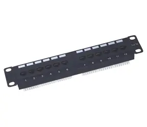 XtendLan 10" 12 portů Cat5e / Patch panel / 1U