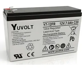 Panasonic Y7-12FR / Olověný akumulátor / 12V / 7Ah / faston F1 / VdS