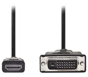 NEDIS kabel HDMI - DVI-D / zástrčka HDMI - 24+1pinová zástrčka DVI-D černý / 3 m