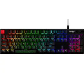 HyperX Alloy Origins PBT černá / Herní klávesnice / mechanická / HyperX Blue / US / RGB / USB-C