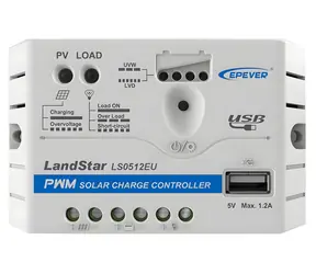 EPEVER LS0512EU / Regulátor solárního nabíjení / PWM / 12V / 5A / vstup 30V
