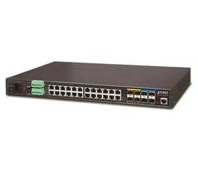 Planet IGS-6325-20T4C4X / Switch průmyslový L3 / 20x 1Gb RJ-45 / 4x 1Gb SFP / 4x 10Gb SFP+ / -40 až 75°C / IP30