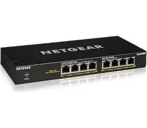 Netgear GS308PP-100EUS / Switch / 8x Gigabit RJ45 / Unmanaged / PoE+ 802.3at / 100 W