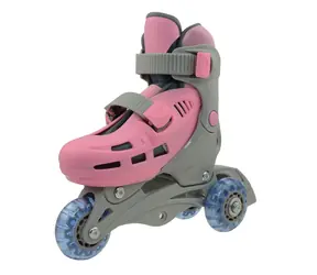 Rulyt Triskate Basic růžová / Dětské kolečkové brusle / vel. XS (27-30) / 3 kolečka / nastavitelné