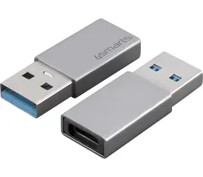 4smarts USB-A - USB-C šedá / Adaptér