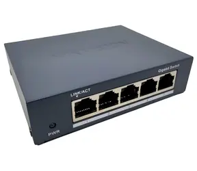 Hikvision DS-3E0505-O / Switch / 5x 10/100/1000 Mbps RJ45 / kovové provedení