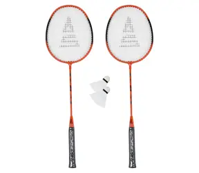 SULOV Badmintonový set oranžová / 2x raketa / 2x míček / cestovní vak