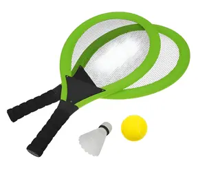 RULYT Líný tenis set zelený / 2× raketa / míček / košíček