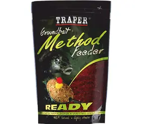 TRAPER Vnadící směs Method Feeder Ready Česnek / Balení 10 ks / Feeder, plavaná, položená