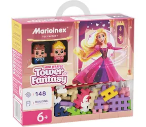 MARIOINEX Stavebnice Waffle Mini Princezna – Věž fantazie / Vaflové kostky