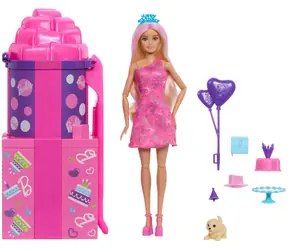MATTEL JKF66 Barbie Narozeninová panenka se skluzavkou / od 3 let