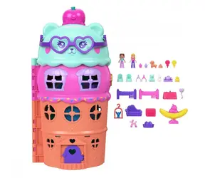 MATTEL Polly Pocket Ledový domeček s bazénem JFT91 / od 4 let / Plast
