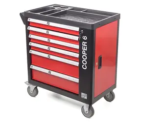 G21 Cooper 6 černo-červená / Dílenský vozík / 41 kg