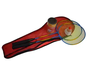 SportTeam BS01 / Badmintonový set / 2x raketa / 3x košíček