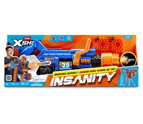 ZURU Dětská pistole X-Shot Insanity Smoke N Barrel / 72 šipek / dostřel 27 m / kouřový efekt / od 8 let