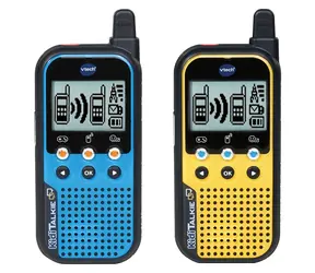 VTECH Vysílačky Kidi Talkie modrá/žlutá / 2 ks / LCD displej / dosah 200 m / od 4 let