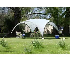 Coleman Pavilion Event Shelter světle šedá/šedá / Přístřešek / 4,5x4,5 m / vodní sloupec 1000 mm / UV 50+