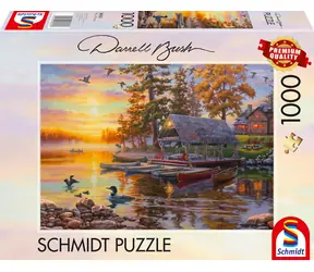 SCHMIDT Puzzle Loděnice s kánoemi / 1000 dílků / od 12 let