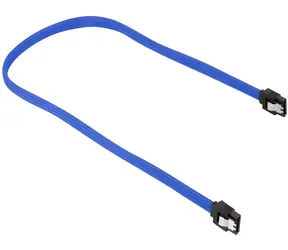 Sharkoon SATA III modrá / SATA kabel / 6 Gb/s / 30 cm / opláštěný