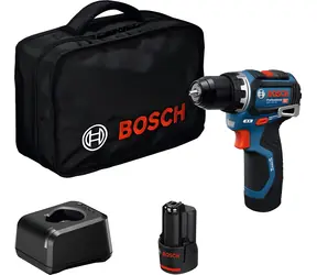 Bosch GSR 12V-32 Professional modrá / Aku vrtací šroubovák / 12V / 10mm sklíčidlo / 32 Nm / 2x 2,0Ah / taška
