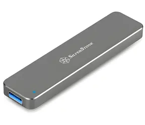 Silverstone SST-MS09C tmavě šedá / Externí box pro M.2 SATA SSD / USB 3.2 Gen 2 10 Gb/s / 2260 & 2280