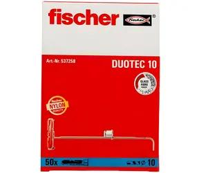 fischer DuoTec 10 / Kombinovaná nylonová hmoždinka / 10 mm / 50 ks