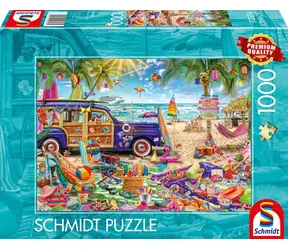 SCHMIDT Puzzle Slunečný čas na pláži / 1000 dílků / od 12 let