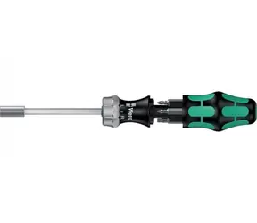 WERA Kraftform Kompakt 27 RA 1 / Bitový šroubovák / ráčna / 1/4" / 6 bitů