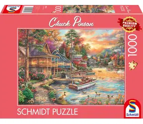 SCHMIDT Puzzle Zlatý večer na pobřeží / 1000 dílků / od 12 let