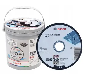 Bosch 2608626116 / Řezací kotouč na nerezovou ocel a kov / Průměr 125 x 22.23 mm / Šířka řezu 1 mm / 100 ks