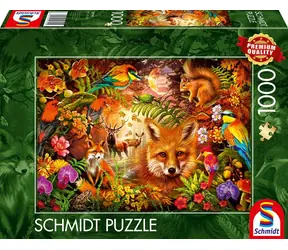 SCHMIDT Puzzle Květy, srst a peří / 1000 dílků / od 12 let