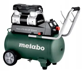 Metabo BASIC 270-50 OF SILENT / Bezolejový kompresor / 1500W / 50L / Tlak 8 bar / 120 l/min / 61 dB(A)