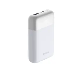 D-Link DPP-101 10000 mAh bílá / Power Bank / USB-C + USB-A / 18W PD3.0, QC3.0 / LED displej