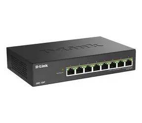 D-Link DMS-108P/E černá / Switch / 8x 2,5G / PoE+ / rozpočet 230 W