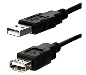 Logo Economy / Prodlužovací kabel / USB 2.0 Typ-A samec - Typ-A samice / 3 m / černá