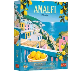 TREFL Puzzle Premium Plus Vintage Posters: Amalfi, Itálie / 1000 dílků / 68,3 x 48 cm / věk 12+
