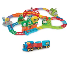 VTECH Tut Tut Baby Flitzer Barevná stanice / Interaktivní vláčková dráha / zvuky a melodie / od 12 měsíců